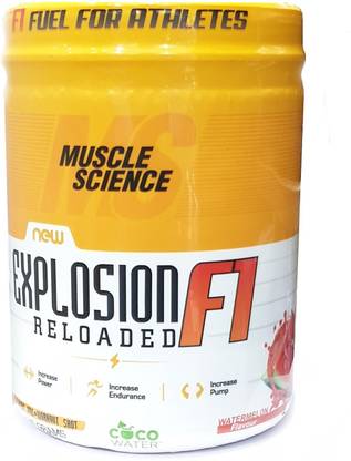 Muscle Science Explosion F1 Reloaded Pre-Workout, 30 Serving With Free Shaker Creatine