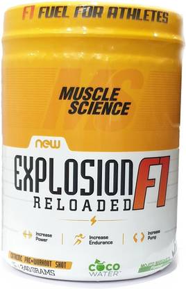 Muscle Science Explosion F1 Reloaded Pre-Workout, 30 Serving With Free Shaker Creatine
