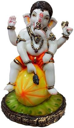 S A Gifts Lord Bal Ganesh On Modak Ganpati Idol For Home Temple Decorative Showpiece  -  30 cm