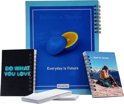 Neel Enterprise Shopping Area Sketch/Drawing book + 2 Dairy + 100 Notepad/Quote pad COMBO PACKS OF 4 Sketch Pad