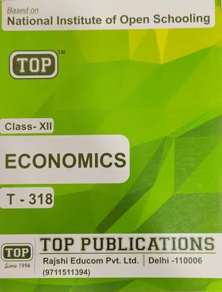 NIOS ECONOMICS T-318 CLASS 12
