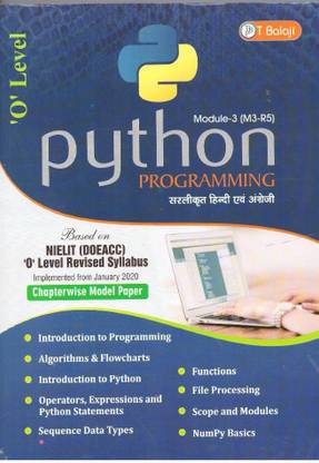 O Level Module-3 (M3-R5) Python Programming