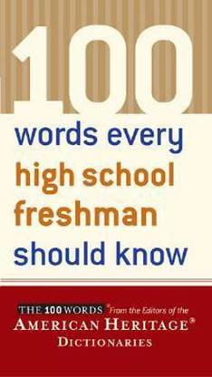 100 Words Every High School Freshman Should Know
