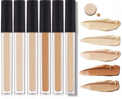 GLOWY Waterproof Liquid Concealer Full Coverage Matte Finish Creamy Concealer Foundation for Dark Eye Circles Face Concealer Dark Circle Cover Concealer