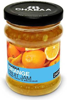Chabaa Fruit Jam, Orange, 240g ( 960g Pack of 4 )