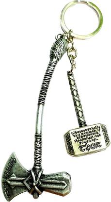 MASHKI Exclusive Avengers Infinity War Thor Hammer Stormbreaker Key Chain