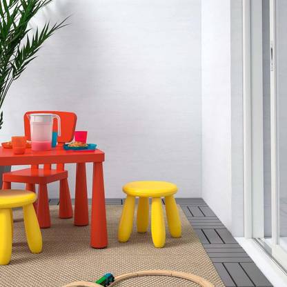 IKEA Children's Stool, in/Outdoor (Yellow) Plastic Stool