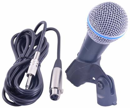 Divinext Karaoke Mic with 3.5MM Connector and XLR Cable BT58A Microphone