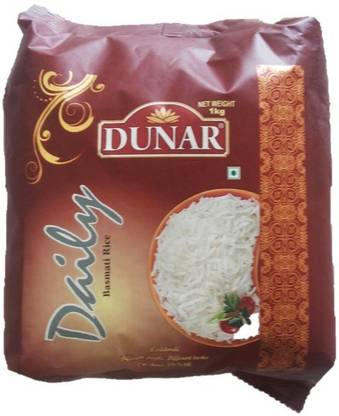 Dunar Daily Basmati Rice 1KG Basmati Rice (Medium Grain, Polished)