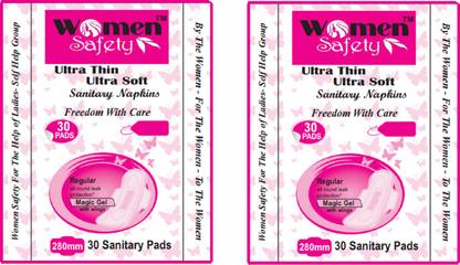 Women Safety Sanitary Pads 30pcs (pack of 2) Sanitary Pad