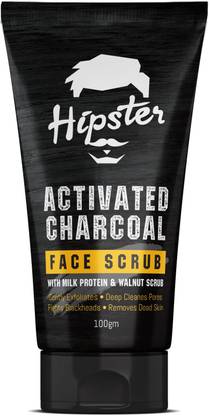 HIPSTER Activated Charcoal Deep Cleansing & Exfoliating Scrub 100gm Scrub