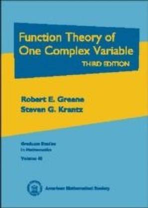Function Theory of One Complex Variable