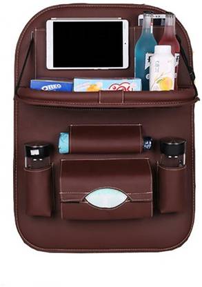 kariox Leather Car Back Seat Organizer With Pockets And Holders Car Multi Pocket