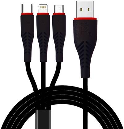 121 USB Type C Cable 1 m One2One Trance 011 3 in 1 Micro, Type C & Lightning USB (Work with most USB (Micro, Type C & Lightning) devices in the market) 1 m Charging Cable