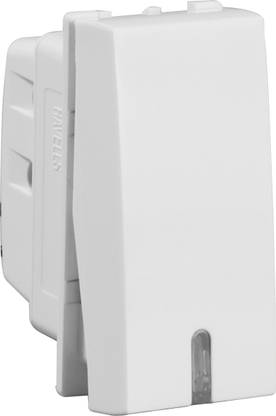 HAVELLS ORO 6A 1 Way Switch with Indicator (White) 6 A One Way Electrical Switch