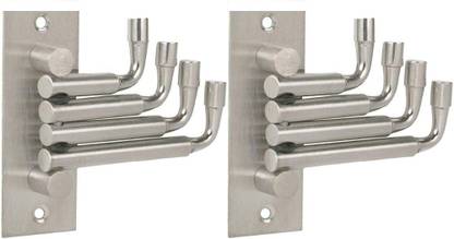 iSTAR Flexible 4 Pin Bathroom Cloth Hanger Wall Hook Robe Door Hooks Rail Hook 4