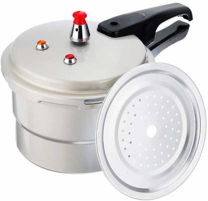 Adfresh Pressure Cooker Aluminum Explosion-Proof Soup stew Pot pan Gas Stove Induction Cooker cookware Kitchen Portable Camping Travel 5 L Outer Lid Induction Bottom Pressure Cooker