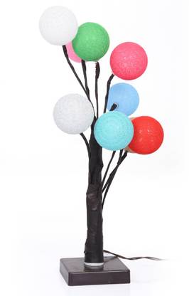 Ever Mall Cotton Balls String Fairy Lights for Christmas,Diwali,Navratri Festival LED Lights Table Lamp