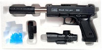 V Enterprises PUBG GLOCK TOY GUN FOR BOYS,PLASTIC BULLET GUN,LASER LIGHT GUN Guns & Darts