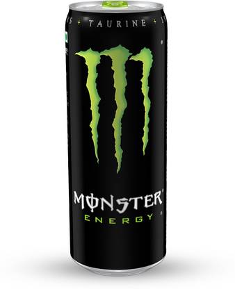 Monster Energy Drink Can with Instant Energy Boosters, 350 ml Tin Can ( Pack of 24 ) Can