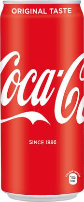 Coca-Cola Soft Drink, 300 ml Tin Can, (Pack of 24) Can