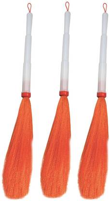 UNIQUE Multipurpose Non dust Broom jhadu Nylon bristles for floor/kitchen cleaning Nylon Dry Broom