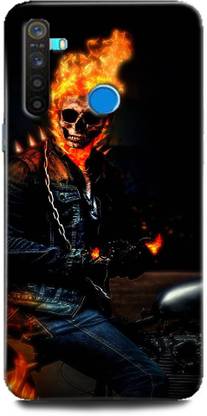 MP ARIES MOBILE COVER Back Cover for Realme 5/RMX1911 GHOST RIDER PRINTED