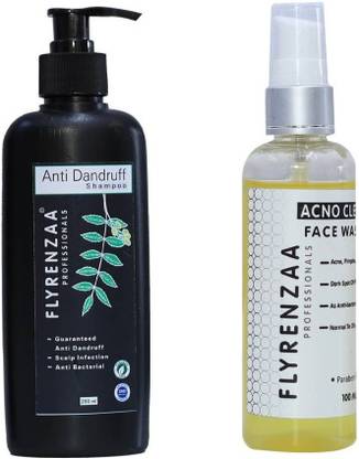 FLYRENZAA Anti Dandruff shampoo with Acne Cleaning face wash