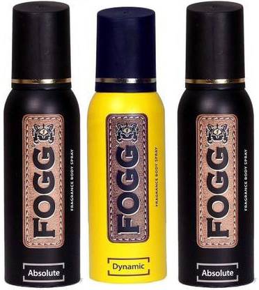 FOGG 2 Absolute + 1 Dynamic Fragrance Body Spray Body Spray  -  For Men