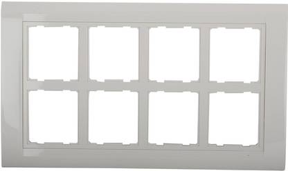 HI-FI Electrical - Hi-Class Polycarbonate Modular 16 Module Double Plate - Pack of 6 Wall Plate