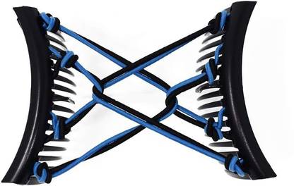 HairZing Comfy Stretchy No Pressure Plastic Double Comb For Fine Thin Hair - Put Your Hair Up In Seconds W/No Damage, Creases Or Pain - Updo, Ponytail, French Twist, Bun By (Turquoise & Black)