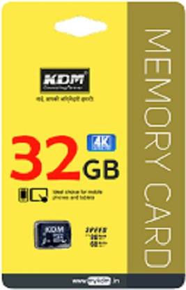 KDM SD71-0.32GB MICRO 32 GB SD Card Class 10 80 MB/s  Memory Card Compatible with Mobile