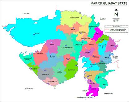 Map Of Gujarat State Gujarat State Map Fully Waterproof Vinyl Sticker Poster (24X36 Inches)  Can1302-3 Fine Art Print - Maps Posters In India - Buy Art, Film, Design,  Movie, Music, Nature And Educational Paintings/Wallpapers At Flipkart.com