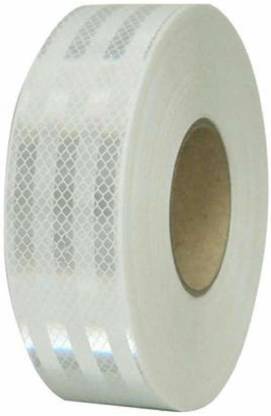 SAROHI WHITE REFLECTIVE TAPE FOR AUTOMOBILE SAFETY 50mm WIDTH,10M 50 mm x 10 m WHITE Reflective Tape