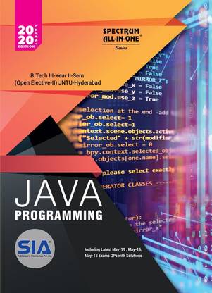 Java Programming (Open Elective-II) B.Tech III-Year II-Sem, JNTU-(HYDERABAD) Latest 2020 Edition