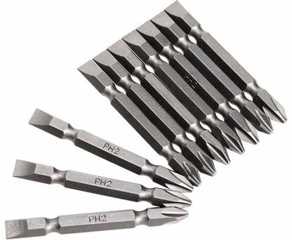 ATOOLS Good Quality 10 pcs screwdriver PH2 Bit Set (+)(-) pack of 10 Screwdriver Bit Set