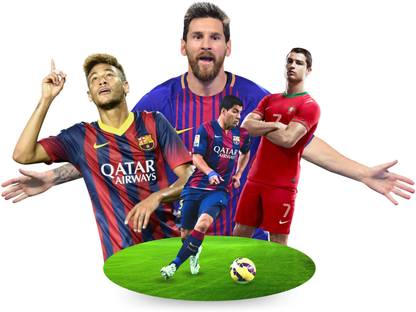 DivineDesigns 51 cm Players of Football Sticker ( Size :- 66 X 51 cm ) Self Adhesive Sticker