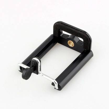 Triangle Ant Camera Stand Clip Bracket Holder Tripod Monopod Mount Adapter for Mobile Phone - Black Monopod