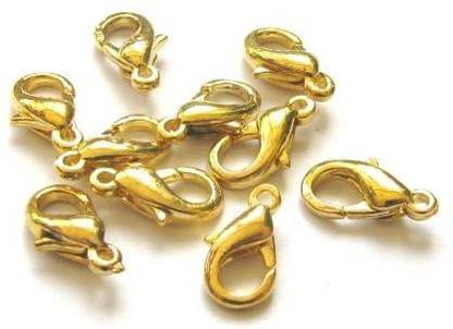 Diva Golden Lobster lock small- 20 pieces