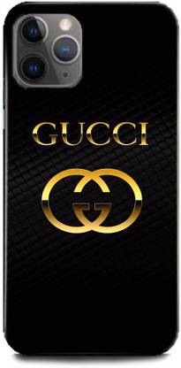 INDICRAFT Back Cover for Apple iPhone 11 Pro Max GUCCI, LOGO, GOLDEN, BLACK, DARK