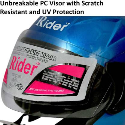 RIDER TOUCH OPEN FACE Motorbike Helmet