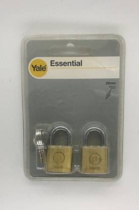 Yale 25 mm Padlock with 3 Master Keys Padlock