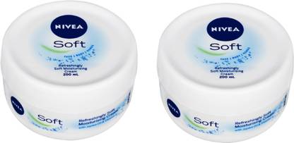 NIVEA Refreshingly Soft Moisturizing Cream, 200ml (Pack Of 2)