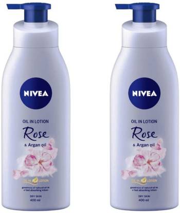 NIVEA ROSE & ARGAN OIL BODY LOTION (400 ML) PACK OF 2 #62