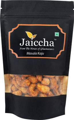 Jaiccha Snacks Dryfruits-Special Masala Kaju 200 gms in Black Paper Pouch
