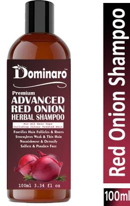 Dominaro Premium Advanced Red Onion Oil Herbal Shampoo For Hair Fast Regrowth (100 ml)