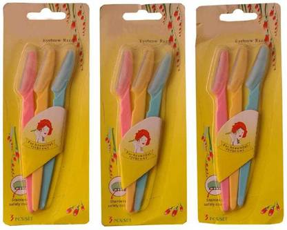 EverGlam EYEBROW RAZOR PACK OF 3 X 3 (Pack of 3), Women