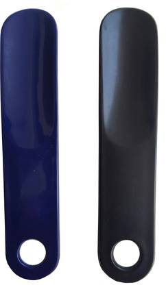 SNP Shoe Horn 7.5 inch (Pack of 2) Blue + Black Shoe Tree