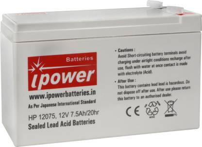 IPOWER 12V 7.5Ah Battery AGM Solar Battery