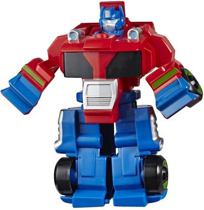 TRANSFORMERS Playskool Heroes Rescue Bots Academy Optimus Prime Converting Toy, 4.5-Inch, For Kids Ages 3 and Up